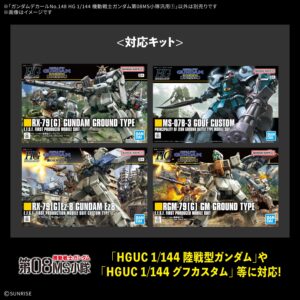 Gundam Decal No. 148 for HG 1/144 Mobile Suit Gundam: The 08th MS Team [General Purpose 1]